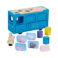Дерев'яний ігровий набір-сортер Peppa - Шкільний автобус Пеппи Дерев'яний ігровий набір-сортер Peppa - Шкільний автобус Пеппи