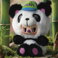 Колекційна м'яка іграшка з кільцем POP TOP Rebel Bear серії Sweet Zoo - Зоомалюки