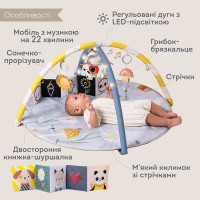 Музичний килимок з дугами, що розвиває – Сонячні ноти