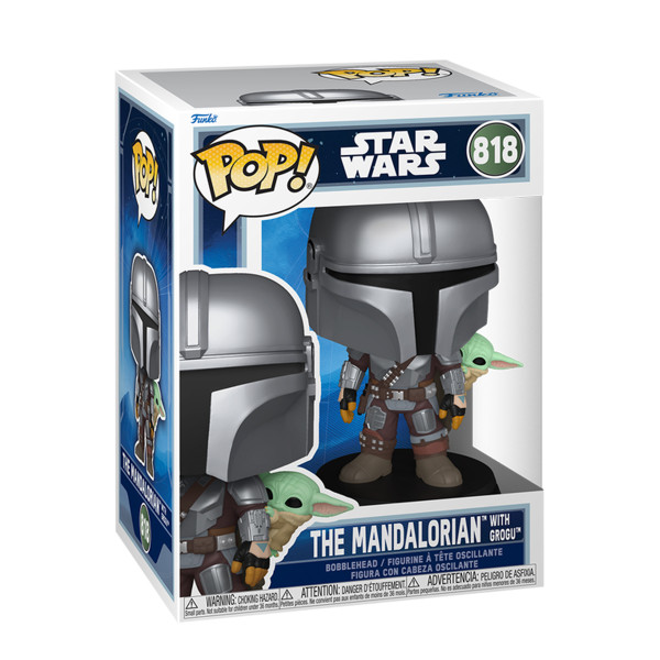 Ігрова фігурка Funko POP! серії Мандалорець - Мандалорець з Ґроґу на спині Ігрова фігурка Funko POP! серії Мандалорець - Мандалорець з Ґроґу на спині