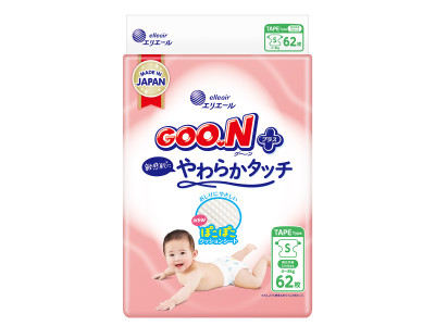 Підгузки Goo.N Plus для дітей (розмір 2(S), 4-8 кг, 62 шт) Підгузки Goo.N Plus для дітей (розмір 2(S), 4-8 кг, 62 шт)