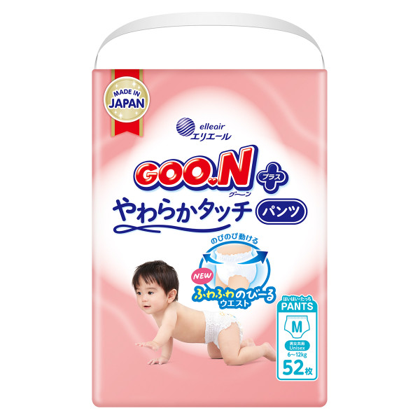 Трусики-підгузки Goo.N Plus для дітей (розмір 3(M), 6-12 кг, 52 шт) Трусики-підгузки Goo.N Plus для дітей (розмір 3(M), 6-12 кг, 52 шт)