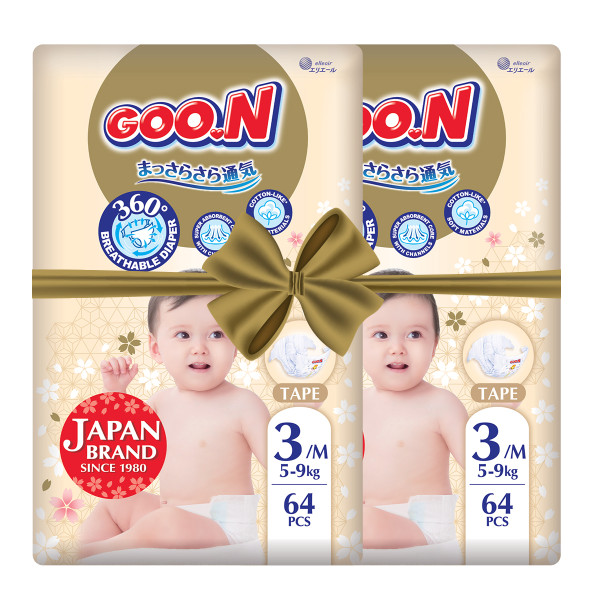 Підгузки GOO.N Premium Soft для дітей (розмір 3(M), 5-9 kg, 128 шт.) Підгузки GOO.N Premium Soft для дітей (розмір 3(M), 5-9 kg, 128 шт.)