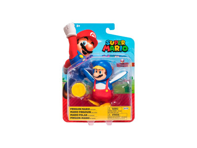 Ігрова фігурка з артикуляцією SUPER MARIO - Маріо-пінгвін 10 cm