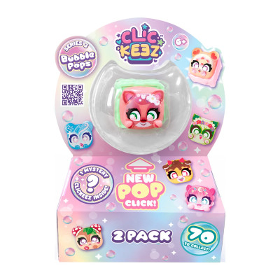 Набір колекційних іграшок фіджет-клікерів Clickeez серії Bubble Pops S3