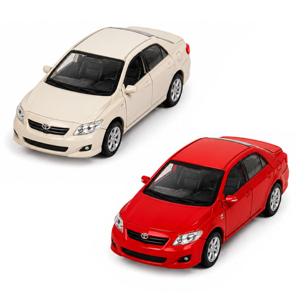 Автомодель – Toyota Corolla (червоний, бежевий) Автомодель – Toyota Corolla (червоний, бежевий)