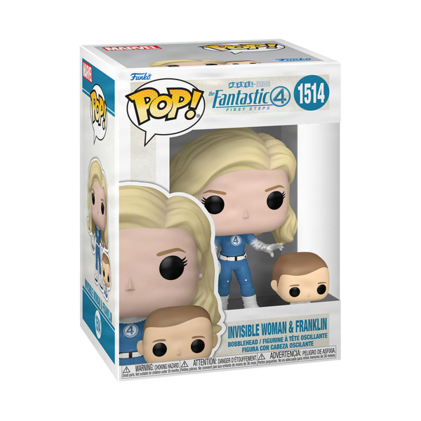 Набір ігрових фігурок Funko POP! серії Фантастична 4: Перші кроки - Невидима жінка й Франклін