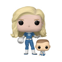 Набір ігрових фігурок Funko POP! серії Фантастична 4: Перші кроки - Невидима жінка й Франклін