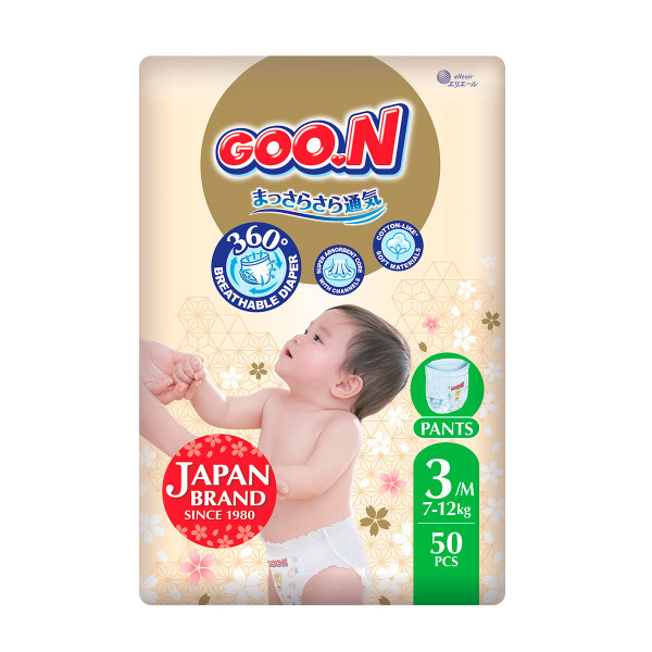 Трусики-підгузки Goo.N Premium Soft (розмір 3(M), 7-12 кг, 50 шт) Трусики-підгузки Goo.N Premium Soft (розмір 3(M), 7-12 кг, 50 шт)