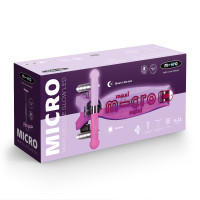 Самокат Micro серії Maxi Deluxe Glow LED – Сяйнисто-пурпуровий