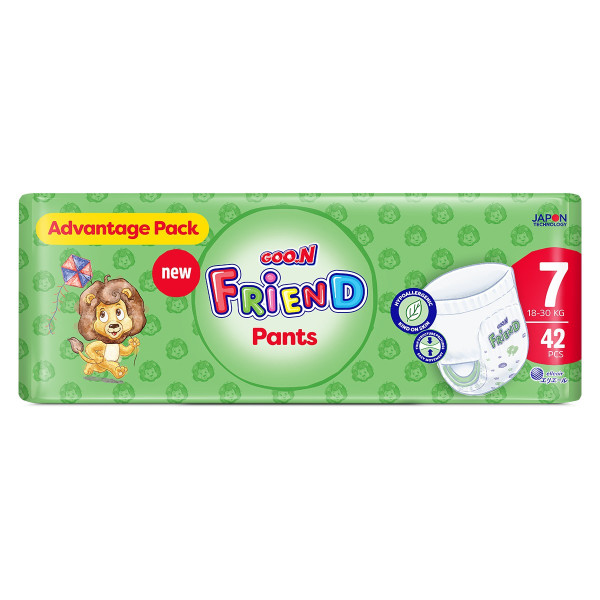 Трусики-підгузки Goo.N Friend для дітей 18-30 кг (розмір 7(3XL), 42 шт) Трусики-підгузки Goo.N Friend для дітей 18-30 кг (розмір 7(3XL), 42 шт)