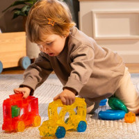 Сенсорний конструктор Jelly Blox серії Lil' Jellies - Автобус Сенсорний конструктор Jelly Blox серії Lil' Jellies - Автобус