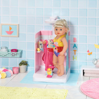 Автоматична душова кабінка для ляльки Baby Born - Купаємося з качечкою Автоматична душова кабінка для ляльки Baby Born - Купаємося з качечкою