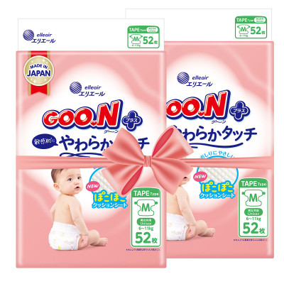 Підгузки Goo.N Plus для дітей (розмір 3(M), 6-11 кг, 104 шт)