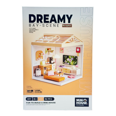 Конструктор-румбокс Mini House серії Інтер'єр – Вітальня (світло)