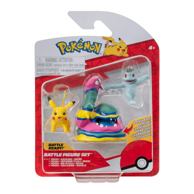 Набір ігрових фігурок Pokemon W19 - Мачоп, Пікачу, Алола Мак Набір ігрових фігурок Pokemon W19 - Мачоп, Пікачу, Алола Мак