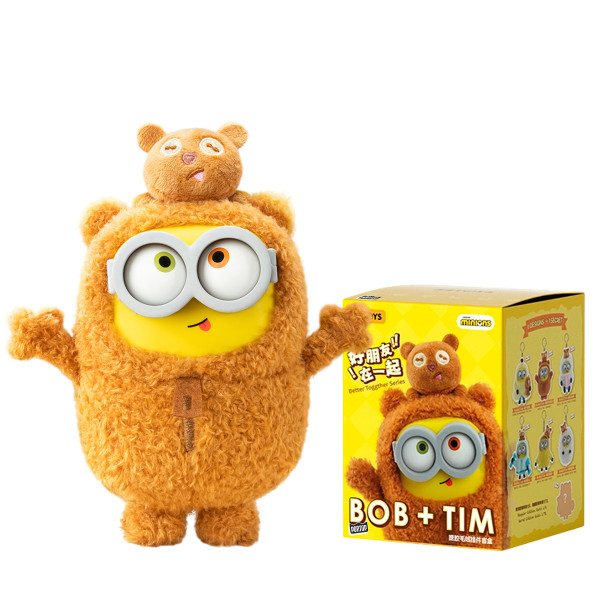 Колекційна м'яка іграшка з кільцем РOP TOP 52Toys серії Bob & Tim - Посіпаки Колекційна м'яка іграшка з кільцем РOP TOP 52Toys серії Bob & Tim - Посіпаки