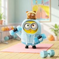 Колекційна м'яка іграшка з кільцем РOP TOP 52Toys серії Bob & Tim - Посіпаки Колекційна м'яка іграшка з кільцем РOP TOP 52Toys серії Bob & Tim - Посіпаки