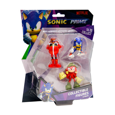 Набір ігрових фігурок Sonic Prime – Сонік, Наклз, Доктор Еґман Набір ігрових фігурок Sonic Prime – Сонік, Наклз, Доктор Еґман