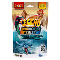 Дисплей стретч-іграшок Legend of animals Максі – Динозаври: битва стихій (8 шт)