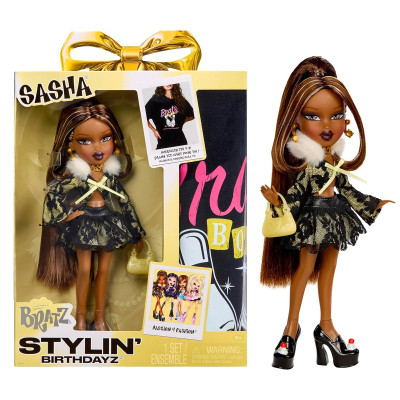 Ігровий набір з лялькою Bratz серії Stylin' Birthday — Саша Ігровий набір з лялькою Bratz серії Stylin' Birthday — Саша