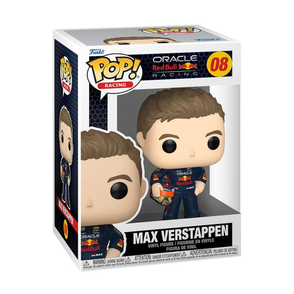Ігрова фігурка Funko POP! серії Формула-1 - Макс Ферстаппен з шоломом Ігрова фігурка Funko POP! серії Формула-1 - Макс Ферстаппен з шоломом