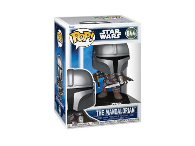 Ігрова фігурка Funko POP! серії Мандалорець і Ґроґу - Мандалорець зі зброєю