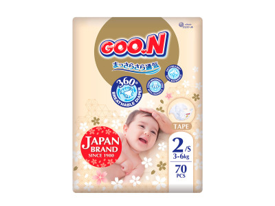 Підгузки Goo.N Premium Soft для дітей (розмір 2(S), 3-6 кг, 70 шт) Підгузки Goo.N Premium Soft для дітей (розмір 2(S), 3-6 кг, 70 шт)