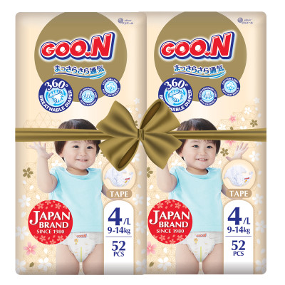 Підгузки GOO.N Premium Soft для дітей (розмір 4(L), 9-14 kg, 104 шт.) Підгузки GOO.N Premium Soft для дітей (розмір 4(L), 9-14 kg, 104 шт.)
