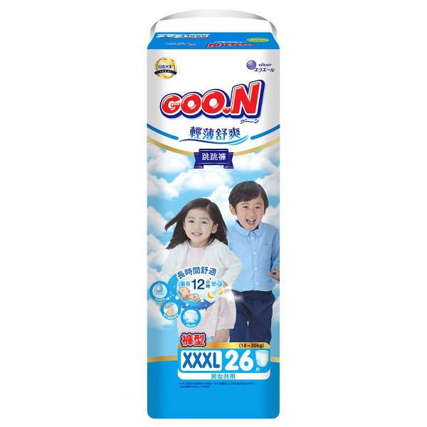 Трусики-підгузки Goo.N Slim & Comfortable (розмір 7(XXXL), 18-30 кг, 26 шт) Трусики-підгузки Goo.N Slim & Comfortable (розмір 7(XXXL), 18-30 кг, 26 шт)