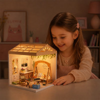 Конструктор-румбокс Mini House серії Інтер'єр – Патіо (світло) Конструктор-румбокс Mini House серії Інтер'єр – Патіо (світло)