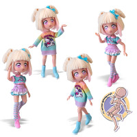 Ігровий набір 4SF Manga Dolls серії Hello Kitty – Стильна Цукерочка-єдиноріг