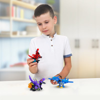 Динозавр-трансформер Dinoster - Червоний Раптор-бот Динозавр-трансформер Dinoster - Червоний Раптор-бот