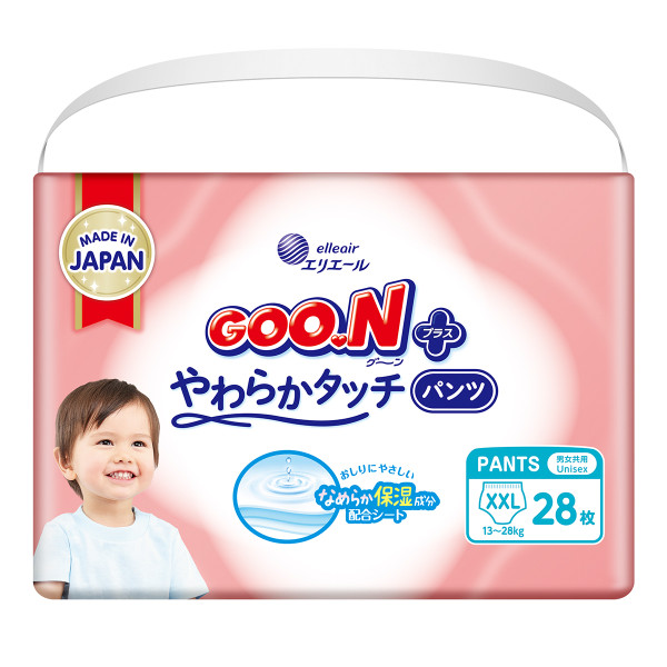 Трусики-підгузки Goo.N Plus для дітей (розмір 6(XXL), 13-25кг, 28 шт.)