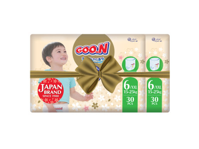 Трусики-підгузники GOO.N Premium Soft для дітей (розмір 6(XXL), 15-25 kg, 60 шт.) Трусики-підгузники GOO.N Premium Soft для дітей (розмір 6(XXL), 15-25 kg, 60 шт.)