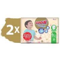 Трусики-підгузники GOO.N Premium Soft для дітей (розмір 6(XXL), 15-25 kg, 60 шт.) Трусики-підгузники GOO.N Premium Soft для дітей (розмір 6(XXL), 15-25 kg, 60 шт.)