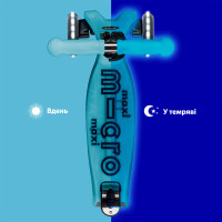 Самокат Micro серії Maxi Deluxe Glow LED – Синій кришталь Самокат Micro серії Maxi Deluxe Glow LED – Синій кришталь