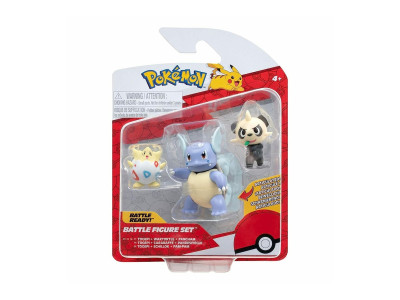 Набір ігрових фігурок Pokemon W17 - Тогепі, Панчам, Вартортл