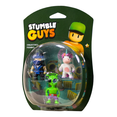 Набір колекц. фігурок Stumble Guys - Ніндзя Кай, Спрінклс, Прибулець Набір колекц. фігурок Stumble Guys - Ніндзя Кай, Спрінклс, Прибулець