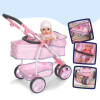Триколісний візочок для ляльки Baby Born – Квітковий стиль Делюкс (складний) Триколісний візочок для ляльки Baby Born – Квітковий стиль Делюкс (складний)