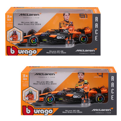Автомодель з фігуркою - McLaren MCL38 (1:24) Автомодель з фігуркою - McLaren MCL38 (1:24)