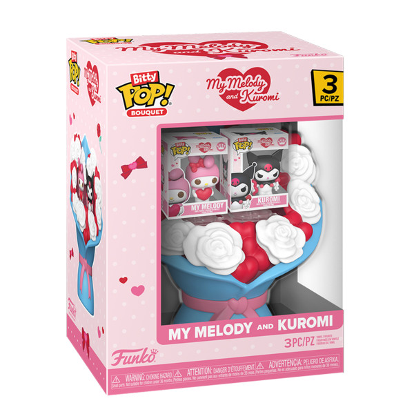 Набір ігрових фігурок Bitty Pop! Bouquet серії Sanrio - Май Мелоді та Куромі Набір ігрових фігурок Bitty Pop! Bouquet серії Sanrio - Май Мелоді та Куромі