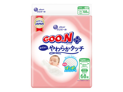 Підгузки Goo.N Plus для новонароджених (розмір 1(NB), до 5 кг, 68 шт) Підгузки Goo.N Plus для новонароджених (розмір 1(NB), до 5 кг, 68 шт)