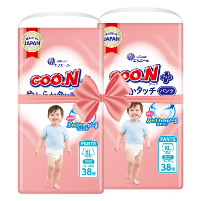 Трусики-підгузки Goo.N Plus для дітей (розмір 5(XL), 12-20 кг, 76 шт.)