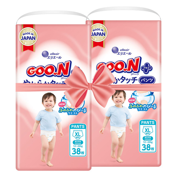 Трусики-підгузки Goo.N Plus для дітей (розмір 5(XL), 12-20 кг, 76 шт.) Трусики-підгузки Goo.N Plus для дітей (розмір 5(XL), 12-20 кг, 76 шт.)