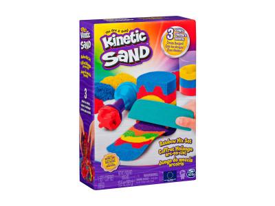 Набір піску для дитячої творчості - Kinetic Sand Веселковий мікс Набір піску для дитячої творчості - Kinetic Sand Веселковий мікс