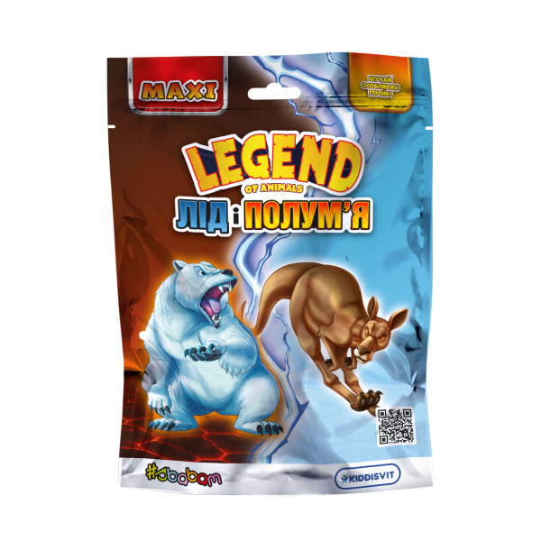 Стретч-іграшка у вигляді тварини серії Legend of animals Максі – Лід і полум'я Стретч-іграшка у вигляді тварини серії Legend of animals Максі – Лід і полум'я