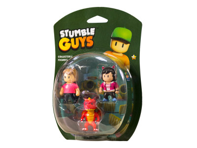 Набір колекц. фігурок Stumble Guys - Оператор Джина, Дракон Інферно, Міс Стамбл