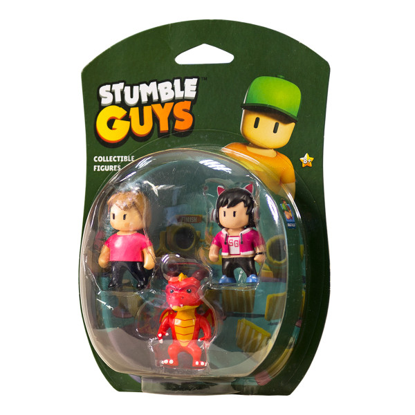 Набір колекц. фігурок Stumble Guys - Оператор Джина, Дракон Інферно, Міс Стамбл