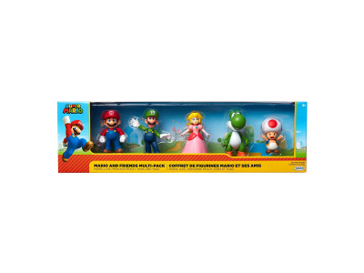 Набір ексклюзивних ігрових фігурок SUPER MARIO - Маріо та друзі 6 cm